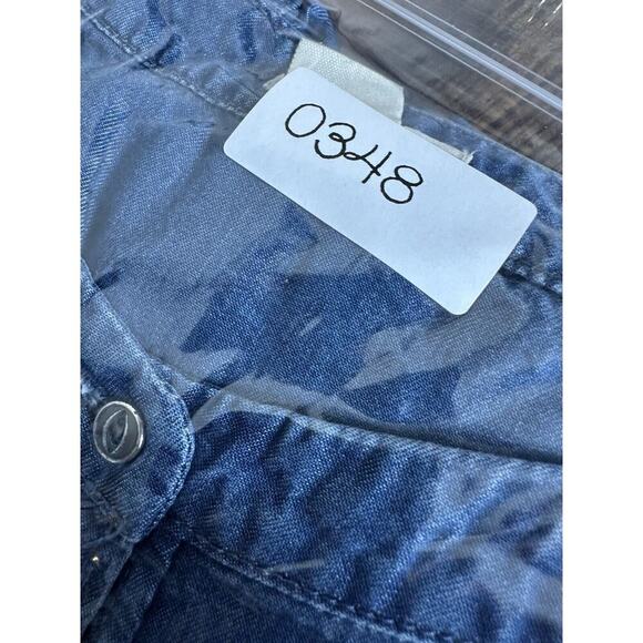 LEVIS Chambray‎ Dress Womens Sz S Tie Waist Pockets Cowgirlcore South Western - Picture 8 of 9